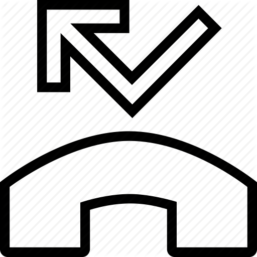 Call, Drop, End, Hang, Missed, Missing, Up Icon