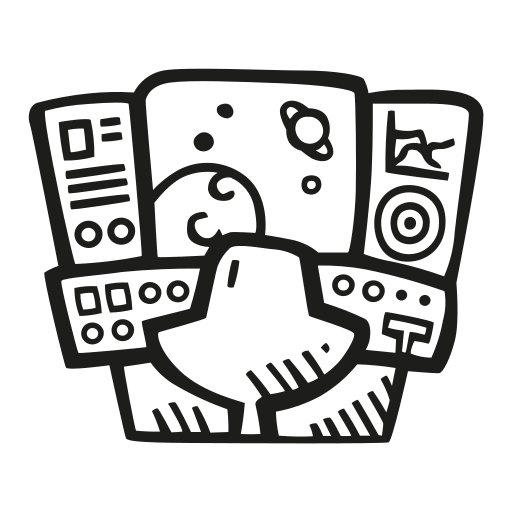 Mission, Control Icon Free Of Space