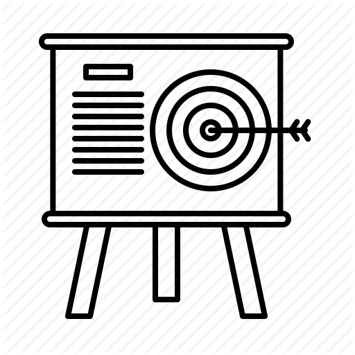 Business, Company, Goal, Market, Mission, Target, Vision Icon