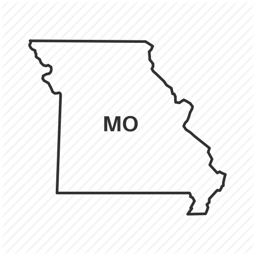 America, American State, Borders, Map, Missouri, State, Usa Icon