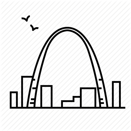 Architecture, Gateway Arch, Landmark, Missouri, Monument, Travel Icon