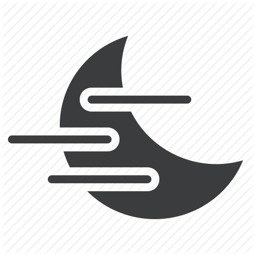 Fog, Foggy, Forecast, Mist, Moon, Night, Weather Icon