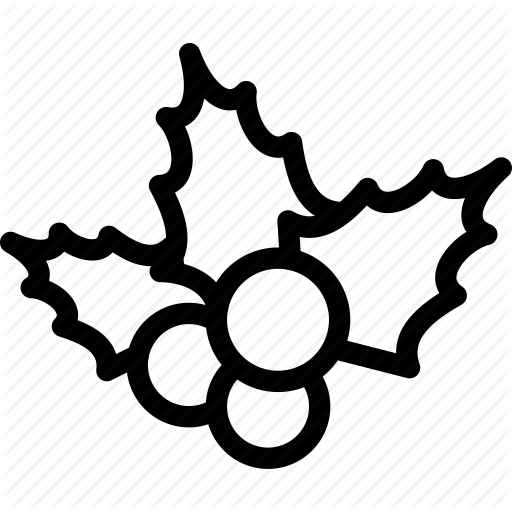 Mistletoe, Plant, White Berries, Winter, Yellowish Flowers Icon