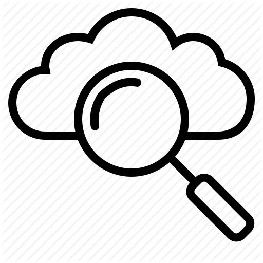 Cloud Searching, Internet Search, Magnifying Glass, Online Search
