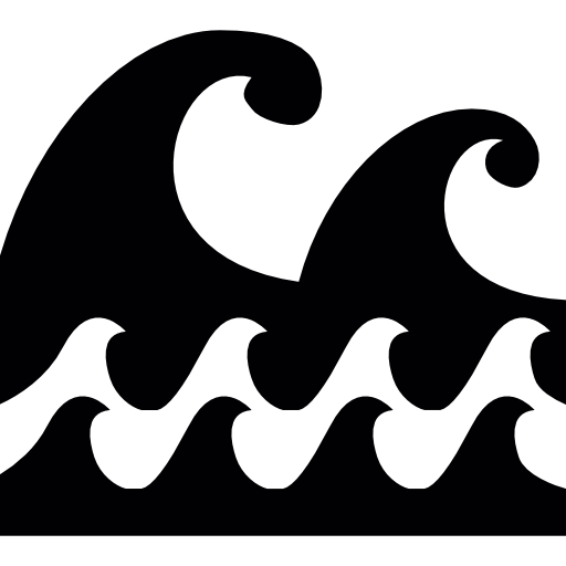 Sea Waves Variant Free Vector Icons Designed