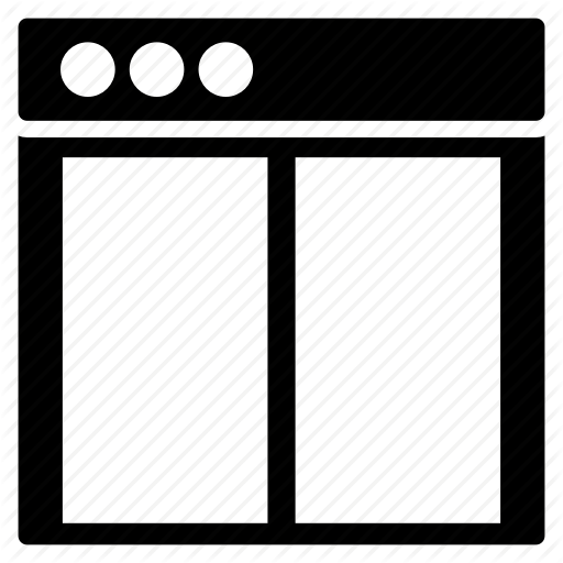 Tab, Template, Two, Web, Website Icon