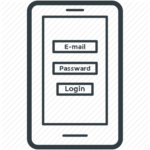Login Screen, Mobile App, Mobile Phone, Mobile Ui, Signup Screen Icon