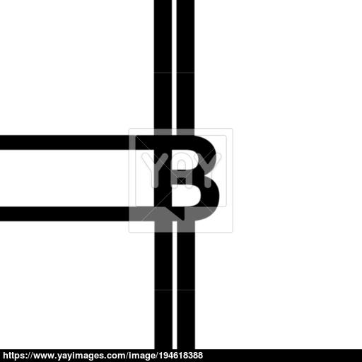 Bitcoin Sign Icon For Internet Money Crypto Currency Symbol