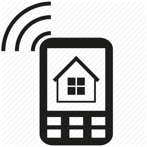 Control, Home, Mobile, Monitor, Phone, Signal, Smart Home Icon