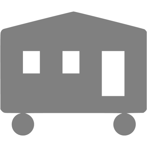 Gray Mobile Home Icon