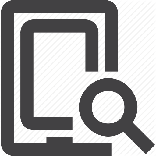 Mobile, Phone, Search Icon