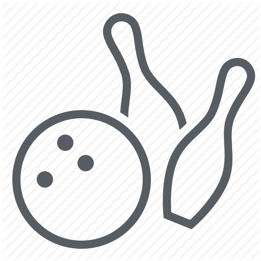 Bowling, Game, Pin, Strike Icon