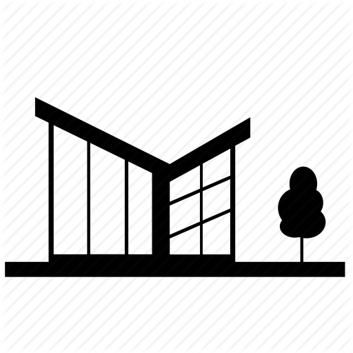 Architecture, Building, House, Minimalistic, Modern Icon