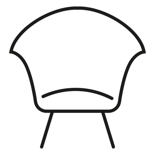 Modern Side Chair Stroke Icon