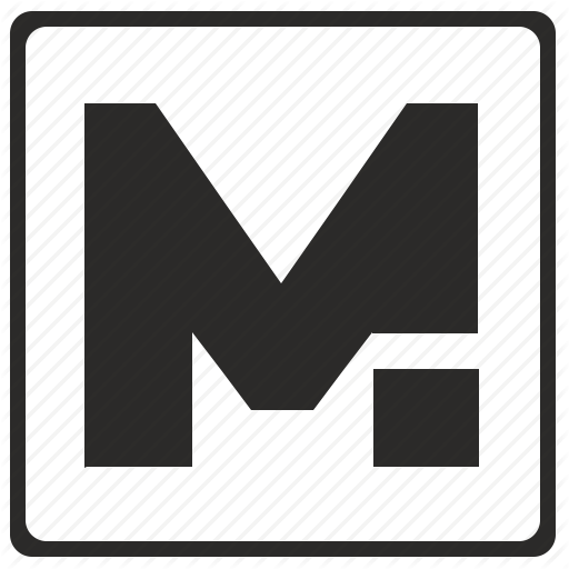 Alphabet, Latin, Letter, M, Modern Icon