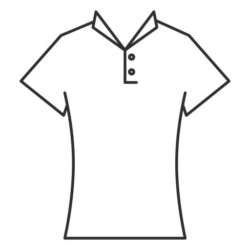 Collar T Shirt Stroke Icon