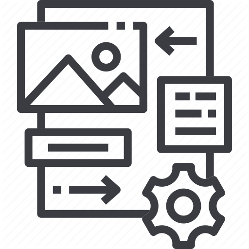 Creative, Design, Layout, Magazine, Modern, Page, Poster Icon