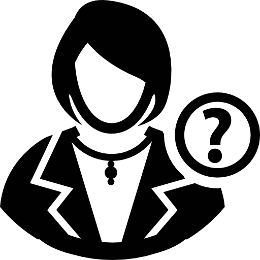 Modern, User, With, Question, Mark, Button Icon Free Of Rounded