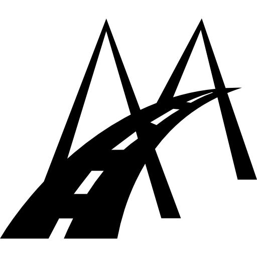 Modern Bridge Road Symbol Icons Free Download