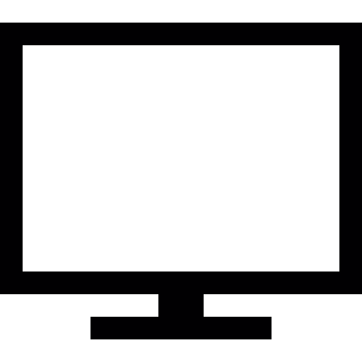 Rectangular Modern Monitor Icons Free Download