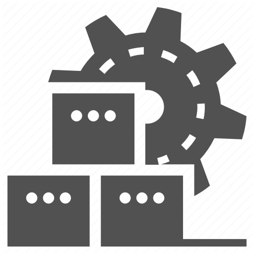 Box, Conveyor, Gear, Machinery, Mass, Packaging, Production Icon