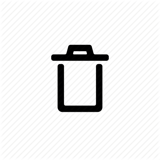 Cancel, Clear, Close, Delete, Erase, Remove, Trash Icon
