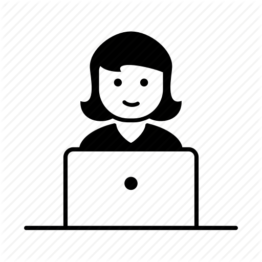 Character, Computer, Laptop, Mom, Mother, User, Woman Icon