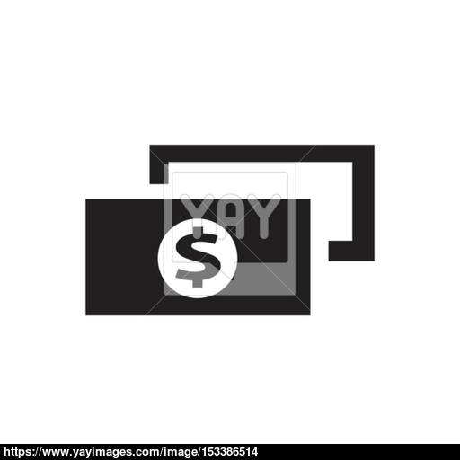 Flat Icon Of Money Vector Icon Vector