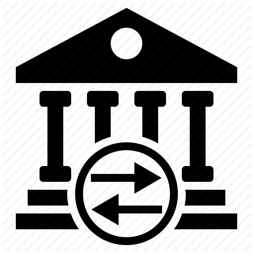 Bank, Bank Transfer, Banking, Business, Finance, Money Transfer Icon