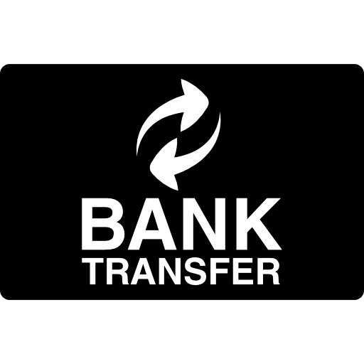 Bank Transfer Logo On Black