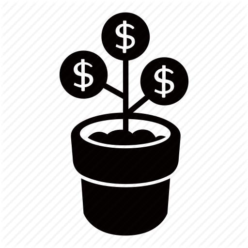 Asset, Cash, Growth, Interest, Investment, Money, Tree Icon