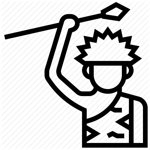 Caveman, Hunter, Juman, Man, Prehistoric Icon