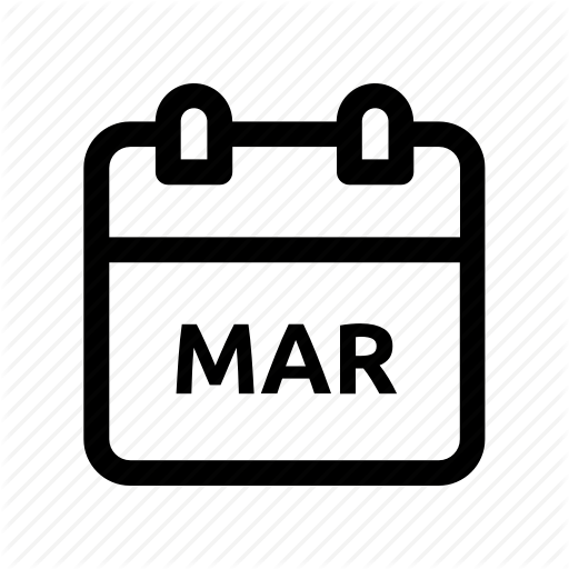 Appointment, Calendar, Date, Event, March, Meeting, Month Icon