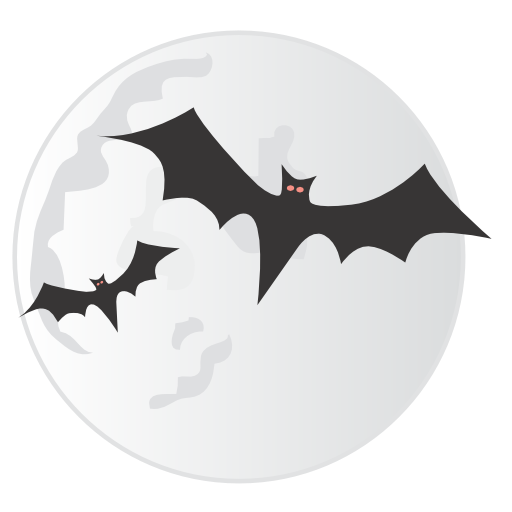 Bats Moon Icon