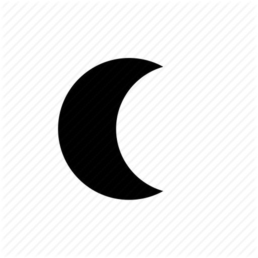 Crescent, Moon Icon
