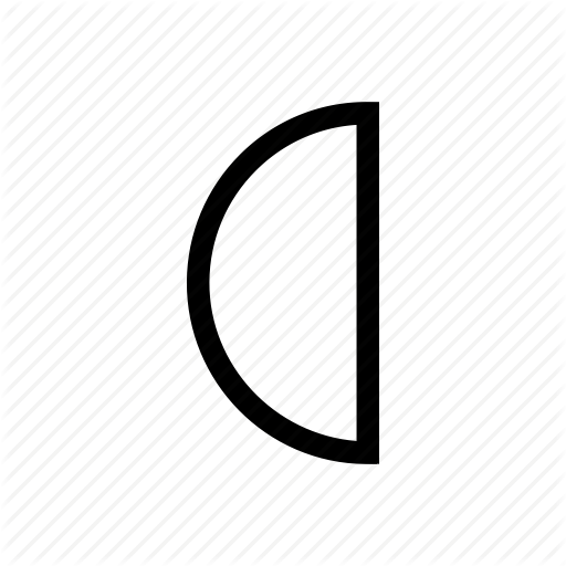 Calendar, Half, Half Moon, Lunar, Moon Icon