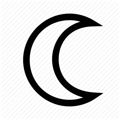 Icon Moon Vector