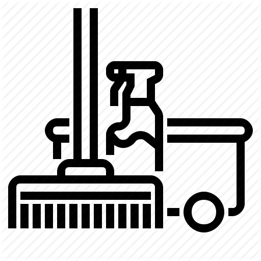 Bucket, Cleaning, Floor, Mop Icon