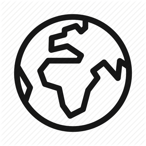 Africa, Earth, Europe, Global, International, Planet, World Icon