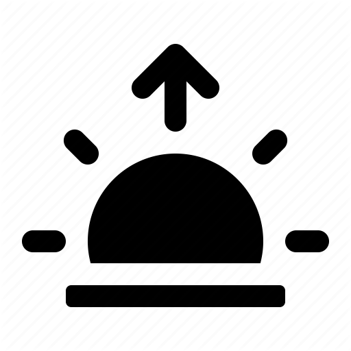 Morning, Nature, Rising, Sun, Sunrise Icon