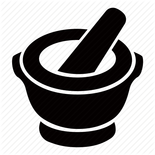 Bowl, Grinder, Grinding, Ground, Herb, Mortar, Pestle Icon