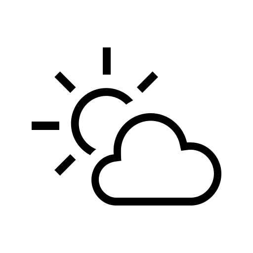 Partly Sunny Outline Icon Iconshow