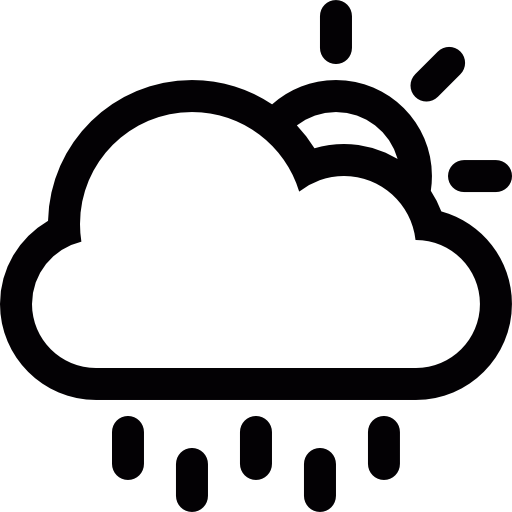 Partly Cloudy Weather Icon Black And White Pics Download