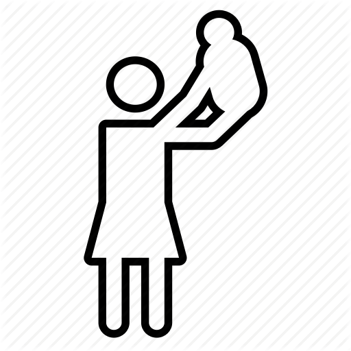 Baby, Happy, Kid, Mother Icon