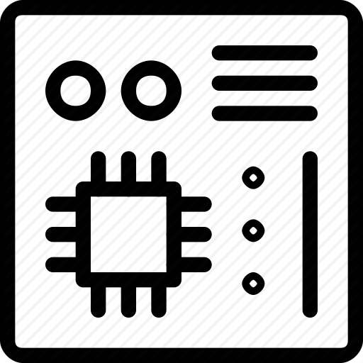 Board, Mainboard, Microchip, Motherboard Icon