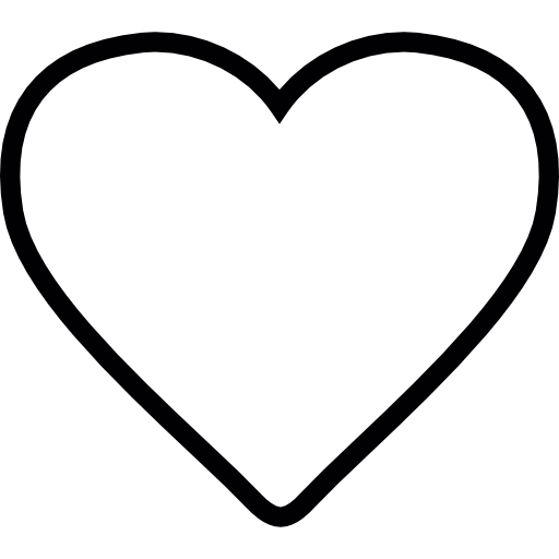 Heart White Shape, Ios Interface Symbol Icons Free Download