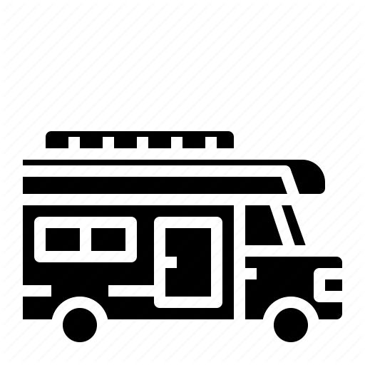 Camper, Camping, Car, Motorhome, Van Icon