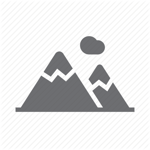 Hill Icon, Landscape, Mount, Mountain, Nature, Outside, Vacation Icon