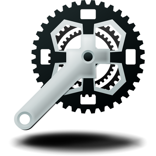 Crankset, Mountain, Bike Icon