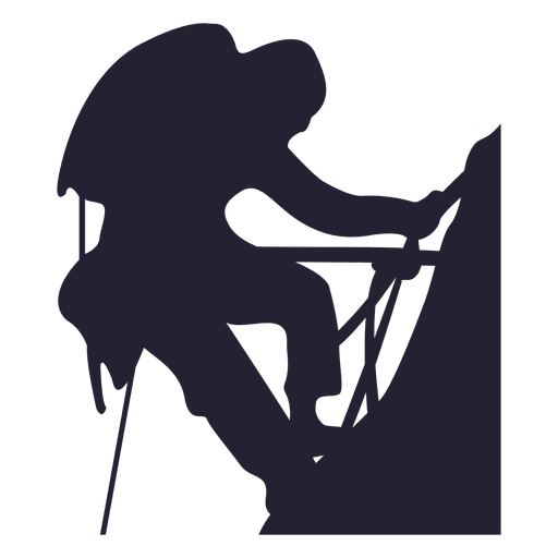 Mountain Climbing Circle Icon
